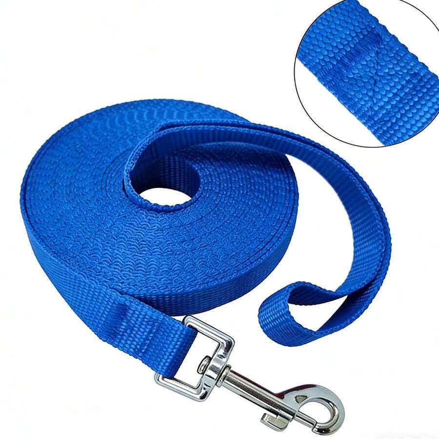 Dây dắt chó dài chống thấm nước bằng PVC, dễ vệ sinh, chất liệu phản quang, có chức năng huấn luyện gọi lại và theo dõi, phù hợp cho chó nhỏ, vừa và lớn. - Màu xanh lam - Xem 1