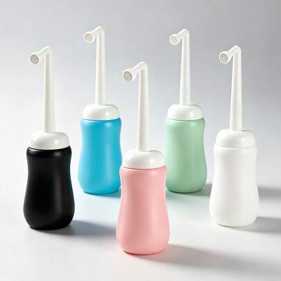 350ml Leak-Proof Bidet Bottle | Portable Toilet Sprayer For Postpartum Care And Personal Hygiene - Suitable For Pregnancy, Newborn Cleaning, Hemorrhoid Relief And Travel - Soft Squeeze Bottle With Long Nozzle (5 Color Options), Feminine Wash Bottle
