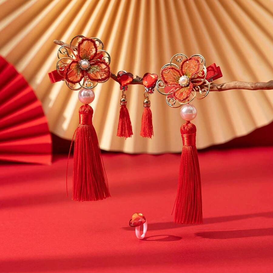 Horquilla Hanfu de estilo chino para niña, accesorios para el cabello ...