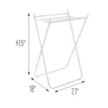 Honey-Can-Do DRY-09864 - Tendedero Plegable de Metal Blanco - Blanco - Ver 7