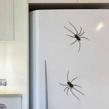1pc Prank/Scary Spider Wall Sticker, Removable Self-Adhesive Waterproof PVC Decal, Suitable For Various Scenes Such As Kitchens, Offices, Bathrooms, And Storage Cabinets. - Wall Stickers - View 1