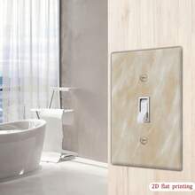 1pc Fashionable Pattern Printed Switch Panel, Suitable For Bedroom, Kitchen And Living Room Decoration, Easy Installation, Durable 2D Flat Design - Multicolor - View 5