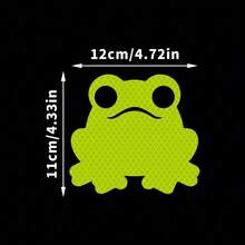 Frog Funny Waterproof Reflective Stickers - Durable PVC Material, Scratch-Resistant Decals, Suitable For Cars, Laptops, Trucks And Motorcycles | Cute Frog Design, Unique Gift Choice - 1 pcs - View 13