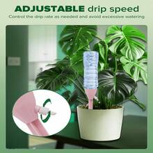 20件套自动滴灌套装，水流可调，适用于室内外植物，兼容欧美标准瓶盖，包含10个滴头和10个旋钮。 - 自動澆花滴水器 - 查看 7