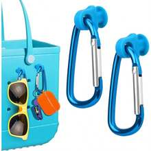 Key Holder Accessories Bogg Bags X Large, Insert Charm Carabiner Keychain Beach Bag - 藍色的 - 查看 2