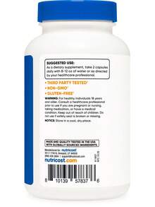 Nutricost GABA (750mg) + L-Theanine (200mg), 120 Capsules - Gamma Aminobutyric Acid, Gluten-Free, GMO-Free, 60 Servings - 120 Đếm - Xem 4