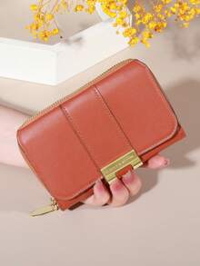 女士钱包，大容量零钱包，带多个卡槽，复古多功能手拿包，圣诞节、万圣节、情人节礼物，女士旅行钱包，教师节礼物，生日礼物 - 彩色 - 查看 14