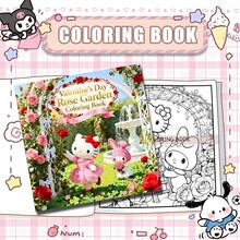 SANRIO 1 本可爱的三丽鸥涂色书，适合成人和青少年，可爱又舒适。24 页可爱的三丽鸥角色场景线稿，是放松身心、缓解压力的完美涂色工具。 - D - 查看 10