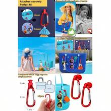 Key Holder Accessories Bogg Bags X Large, Insert Charm Carabiner Keychain Beach Bag - Red - 查看 1