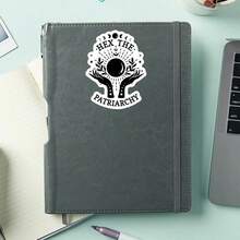 1PC Hex The Vinyl Sticker, Waterproof Witchy Quote Decal With Moon Phase, Stars, Hands And Mystical Floral Design For Laptop, Water Bottle, Notebook, Journal, Phone Case, Tumbler And Planner Decor - S2139 - View 4