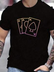 1 pieza de camiseta unisex de manga corta y cuello redondo, holgada, de 180 g, diseñada por artistas de Y2K en el estilo Bababask, hecha de 100% algodón puro.Son informales y versátiles, adecuados para ropa urbana, salidas diarias, campamentos, conciertos, eventos de hip-hop, rock y rap, y presentan diseños inspirados en celebridades.Ideal para festivales, otoño y uso durante todo el año. - Negro - Ver 1