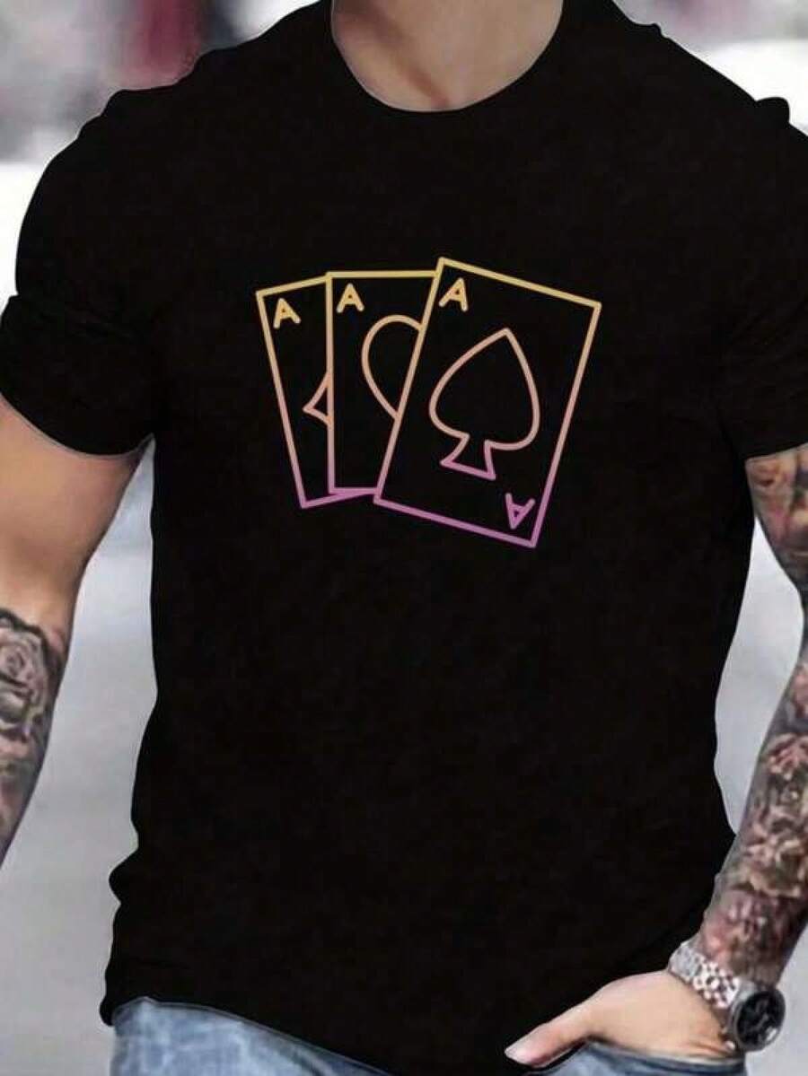 1 pieza de camiseta unisex de manga corta y cuello redondo, holgada, de 180 g, diseñada por artistas de Y2K en el estilo Bababask, hecha de 100% algodón puro.Son informales y versátiles, adecuados para ropa urbana, salidas diarias, campamentos, conciertos, eventos de hip-hop, rock y rap, y presentan diseños inspirados en celebridades.Ideal para festivales, otoño y uso durante todo el año. - Negro - Ver 1
