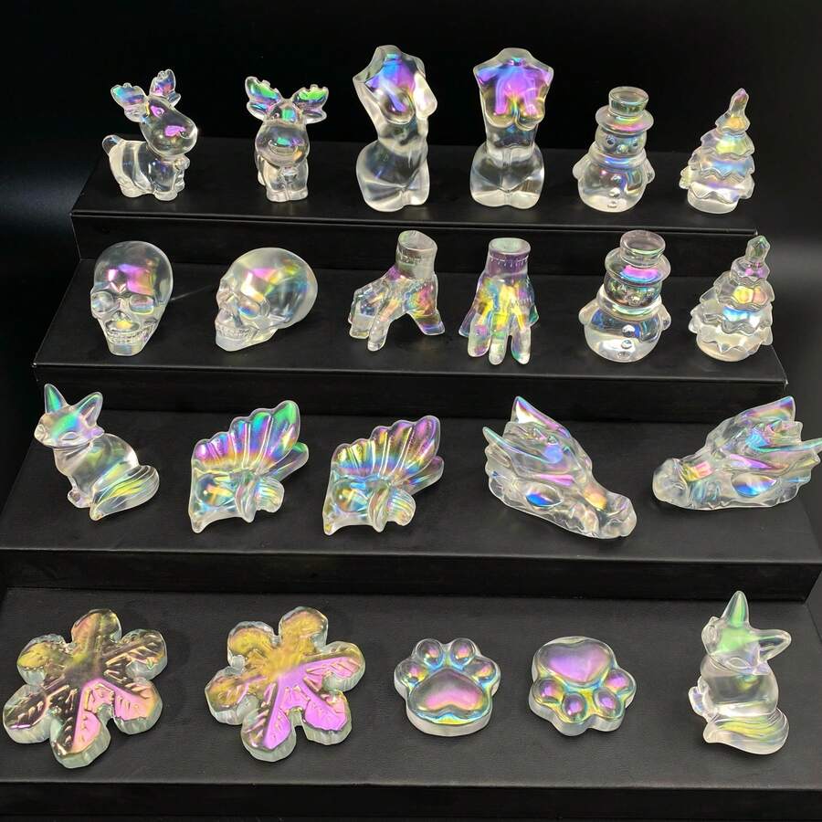 1件高品质天然熔石雕刻品，生日礼物，女士礼物，场景装饰，水晶摆件，桌面装饰。