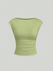 Set de 3 blusas/camisetas ajustadas para mujer con espalda descubierta, transpirables y de secado rápido - Multicolor 2 - Ver 4