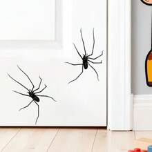 1pc Prank/Scary Spider Wall Sticker, Removable Self-Adhesive Waterproof PVC Decal, Suitable For Various Scenes Such As Kitchens, Offices, Bathrooms, And Storage Cabinets. - Wall Stickers - View 3