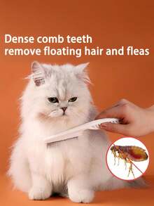 2 Pieces Pet Grooming Brush Set, Self-Cleaning Pin Brush And Flea Comb, Suitable For Cats And Dogs, For Removing Loose Hair, Tangles And Mats, Grooming Tool For Long And Short-Haired Pets Sold 82 Pieces - View 6