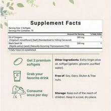 Oil Of Oregano Softgels 150 Ct – 2-In-1 With Black Seed Oil – 4X Strength Immune, Respiratory & Gut Support – Plant Based Non GMO – Buy 3-Pack & Save – Limited Time Offer - Bộ 2 chiếc - Xem 2