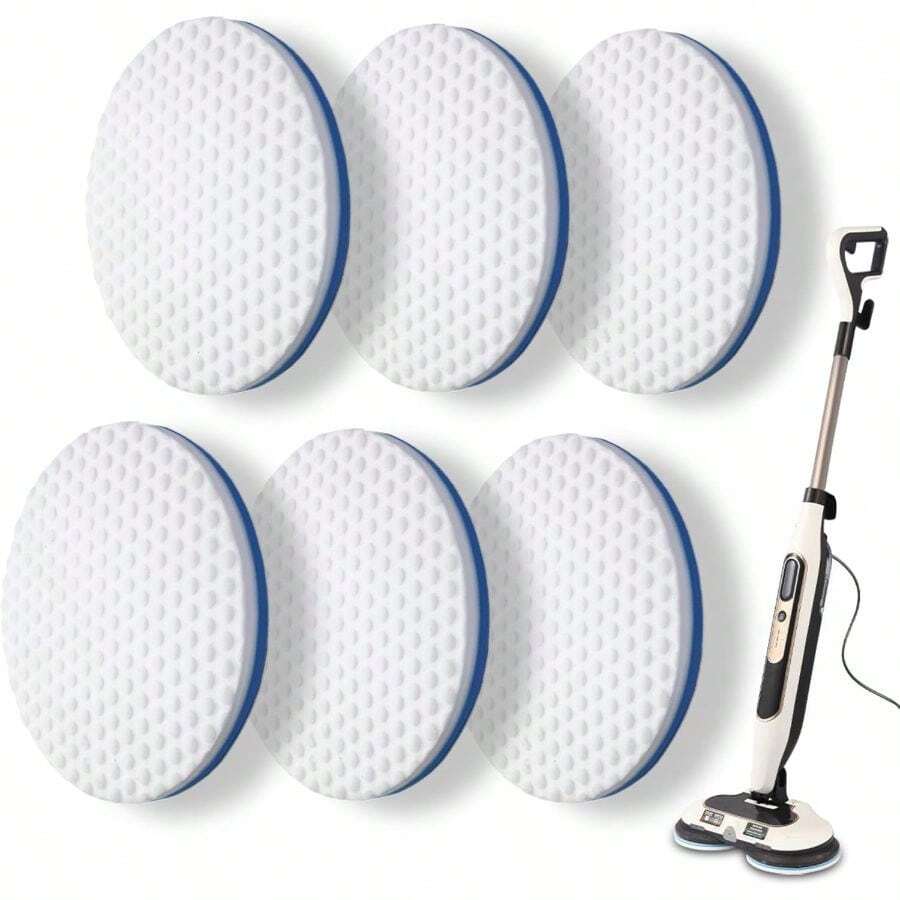 Frescares S7000 Magic Sponge Eraser SteamScrub Mop Pads Kit Shrak, S8201 S8001 S7001 S7201 S7000AMZ S7005 S7020 S7001C All-In-One Hard Floor Steam Mop (6White) - View 1