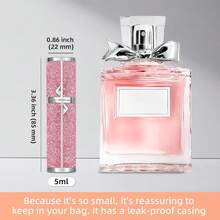 Muilsae AB10GR Leatherette Refillable Perfume Atomiser 5ml, Bottom Fill Perfume Bottle, Portable And Leak-Proof Suitable For Women And Men (Deep Grey) - 顏色F - 查看 4