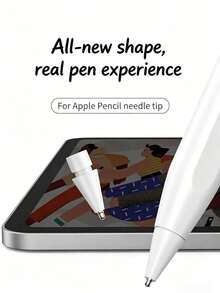 Eight Nibs Packed In A Transparent Box. Replacement Tip Compatible With Apple Pencil 1st/2nd Generation Stylus Nib Special Tip For IPad Stylus Capacitive Pen - White - View 1