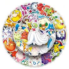 pokemon Bộ 50 miếng dán Pokémon hỗn hợp, màu trắng, chống thấm nước, bền chắc, thích hợp dán lên laptop, điện thoại, đàn guitar, mũ bảo hiểm, hành lý, không cần nguồn điện. - Nhiều màu - Xem 7