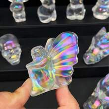 1件高品质天然熔石雕刻品，生日礼物，女士礼物，场景装饰，水晶摆件，桌面装饰。 - 無色 - 查看 4