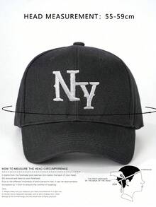 3pcs/1pc Embroidered NY Baseball Cap, Adjustable Outdoor Sun Hat For Boys & Girls, Suitable For Spring, Autumn, Travel, Beach, Vacation - Baseball Cap - View 8