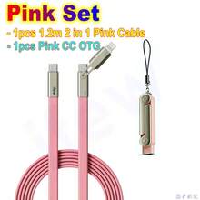 Set rosa 2 en 1 para OTG
