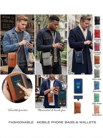 Ví nữ đa năng, ví đựng điện thoại cảm ứng, túi đeo chéo mini dạng gập, ví thời trang đa năng có khe đựng thẻ, túi đựng điện thoại dọc, túi đựng điện thoại nữ, ví tiền, quà Giáng sinh, quà Lễ Tạ ơn, ví nữ phong cách retro, phù hợp cho đi làm hàng ngày, mua sắm cuối tuần, du lịch, công tác, cũng là món quà hoàn hảo cho mẹ, bạn gái, bạn thân hoặc chính bạn.