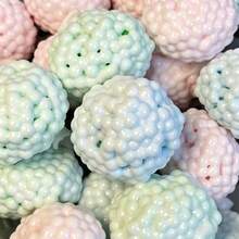 6pcs Brand New And Fun Handmade Squeezable Green Ball, Perfect For Making Creative Toys, Adult Sensory Stress Relief Toys, Global Family Gatherings, Holiday Parties, Carnivals, Easter, Handmade Green Squeeze Ball, Containing Marbles - ASMR Relaxation Toy - Bursting Beads - View 2
