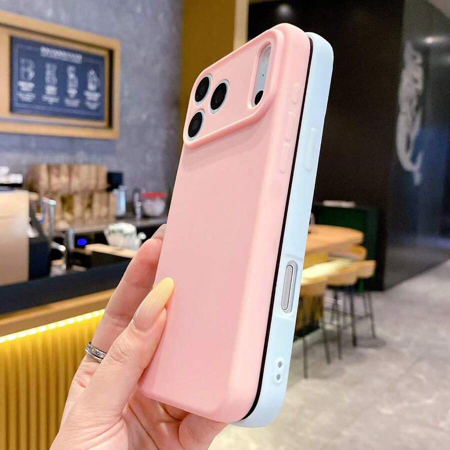 1个全新纯粉色软TPU防震手机壳，兼容 17 Pro、17 PM、16、16 Pro、16 PM、15、15 Pro、15 PM、14 Pro Max、14 Pro、14、13 Pro Max、13 Pro、SE，时尚耐用 - 粉色 - 查看 1