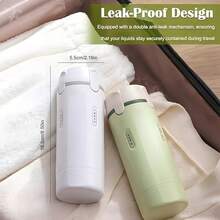 Juego de 4 botellas dispensadoras de viaje a prueba de fugas | Recipientes de plástico redondos recargables para champú, acondicionador, gel de baño y loción - Juego de artículos de tocador de viaje compacto adecuado para todas las estaciones, recargable, portátil a prueba de fugas, cumple con los estándares de de aviación, diseño de bomba - Botellas dispensadoras 4 en 1 - Ver 5