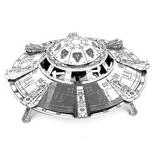 Rompecabezas de Metal 3D UFO DIY hecho a mano exploración espacial nave espacial modelo de ensamblaje rompecabezas juguetes para niños adultos - TK01-32 - Ver 1
