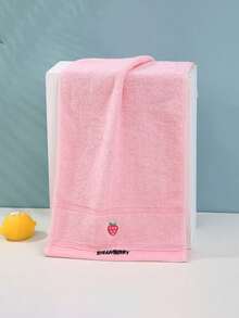 Toalha pequena (1/4 unidade) com bordado de frutas, tamanho 25x50cm, diversas opções de cores, ideal para lavar o rosto e as mãos, uso doméstico, absorvente, secagem rápida, cores vibrantes, perfeita para banheiro, escola, cozinha, presentes de Natal, viagens e atividades ao ar livre. - Multicolorido - Ver 13