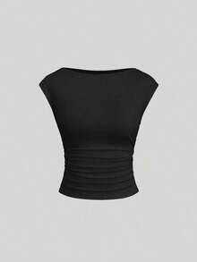 Set de 3 piezas Camiseta/Camiseta de manga corta ajustada, transpirable y que absorbe la humedad con espalda descubierta para mujeres - Multicolor 5 - Ver 3