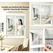 Malla mosquitera blanca de verano para ventana, kit de malla mosquitera autoadhesiva de fácil instalación DIY – Pantalla de ventana a prueba de insectos para el hogar, malla mosquitera para ventana, otro material [Pantalla de ventana blanca autoadhesiva], instalación rápida, a prueba de insectos - Malla - Ver 28