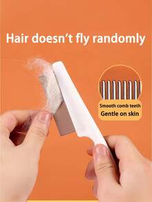 2 Pieces Pet Grooming Brush Set, Self-Cleaning Pin Brush And Flea Comb, Suitable For Cats And Dogs, For Removing Loose Hair, Tangles And Mats, Grooming Tool For Long And Short-Haired Pets Sold 82 Pieces - View 8