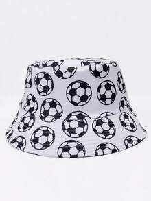 1 chiếc mũ xô in họa tiết polyester, có thể đảo ngược, chống tia UV, phù hợp cho người hâm mộ thể thao, bóng đá, bóng rổ, bóng chày, World Cup, ngoài trời, du lịch, mặc hàng ngày, unisex, xuân/hè - Mũ xô hai mặt dành cho người hâm mộ - Xem 11