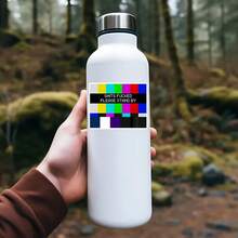 1PC Retro TV Test Screen Vinyl Sticker, Waterproof Color Bar Decal With Pixel Please Stand By Style For Laptop, Water Bottle, Notebook, Journal, Phone Case, Luggage Decor - S2082 - View 3