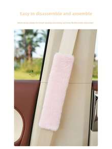RFVUC 2026 Hot Selling 5-Color Fluffy Seat Belt Cover, Anti-Abrasion Soft Pad, Car Interior Decor, Daily Driving, Holiday Gift, Universal Car Accessory - A - View 1