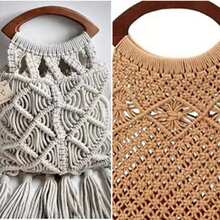 2pcs Colorful Wooden Handles, Oval Shape Decorative Handles, Suitable For Crochet Bags, Beach Bags, Handbags, DIY Wallet Making - Multicolor - View 2