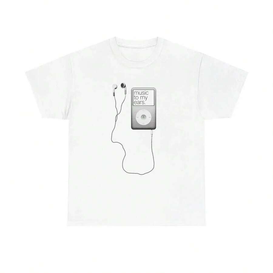 MÚSICA PARA MIS OÍDOS CAMISETA - Blanco - Ver 1