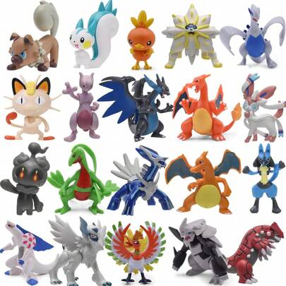 Figura de acción de  de PVC de 2-3 pulgadas, figuras de   Eevee, modelo de colección de Anime, juguete Ornamental, regalo de cumpleaños para niños