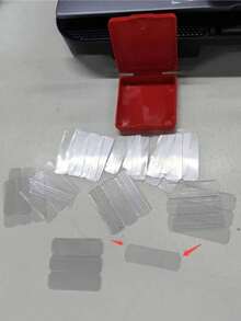 50-60pcs Double-Sided Hook And Loop, Transparent PVC Tape Wall Stickers Nano Residue-Free Double-Sided Tape, Household Items, Transparent Double-Sided Adhesive Tape For Installation And Fixation, Washable Adhesive Tape For Home Decor - Random Style - Multicolor - View 6