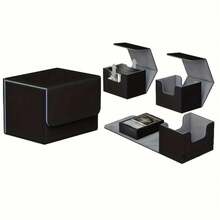 100+ Cards PU Storage Box, Card Game Card Protective Sleeves, Collectible Card Holder, Organizer - Multicolor - View 8
