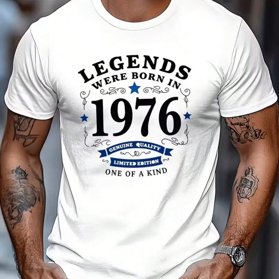 Printed T-Shirt For Men And Women - 白色 - 查看 1