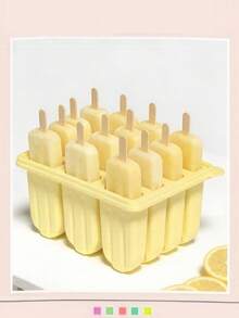 12pcs Silicone Ice Pop Mold, Suitable For Homemade Ice Cream Popsicles, Creative Ice Cream Cone Mold, DIY Ice Pops And Ice Cubes - Multicolor - View 11