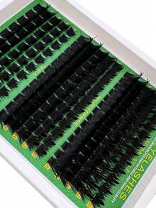 180pcs/260pcs Fluffy Pointed Cluster False Eyelashes 10-18mm, Super Thick And Curly D-Curl Faux Mink Lashes, DIY Fairy Cluster Lashes For Home Use - D - 查看 8