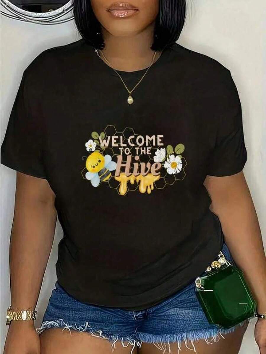 Women T-Shirts - Black - View 1