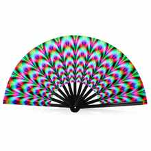 多款可选 RAVE 发光功夫扇,豹纹 UV 感应扇,闪光竹骨扇/竹制折叠功夫扇,彩色发光印花大号折叠扇,适合酒吧派对舞蹈表演道具,民族风,INS 印花感应扇,音乐节/派对/拍照氛围道具扇 - A - 查看 13